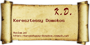 Keresztessy Domokos névjegykártya